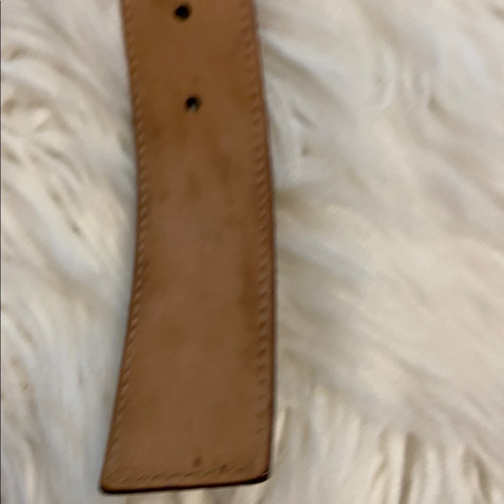Mauro Cianci Tan Leather Belt with Silver Buckle size 32” length 43” excellent - Picture 8 of 8